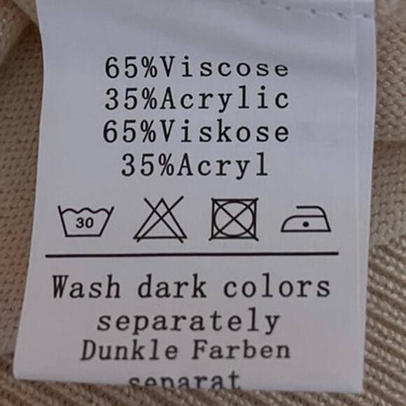 Grace Karin Cream Acrylic Blend Short Sleeve Button Up Cardigan Sweater Size 2XL - Picture 4 of 4